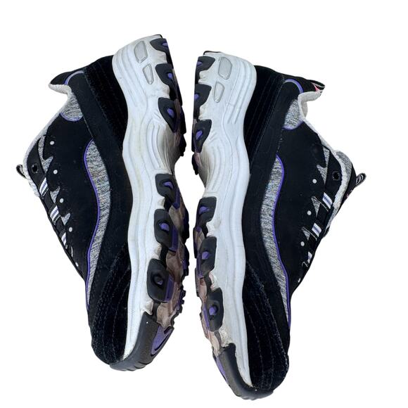 Skechers D'Lites Training Sneakers Womens 7 Gray Black Logo Memory Foam‎ 149060 - Picture 7 of 12